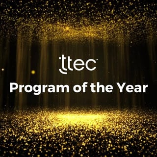 TTEC's Program of the Year awarded by the Senior Vice President